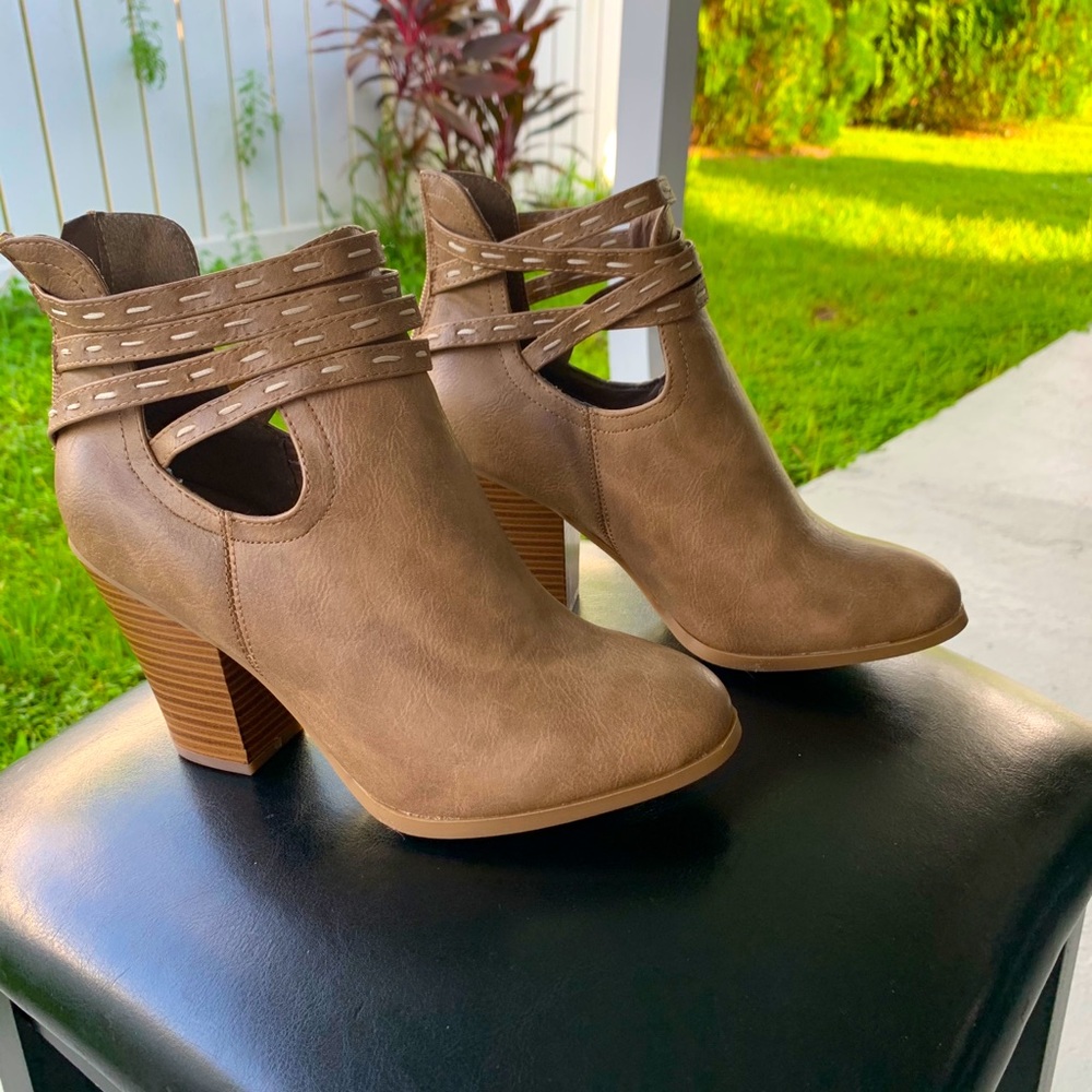 Beige Ankle Boots